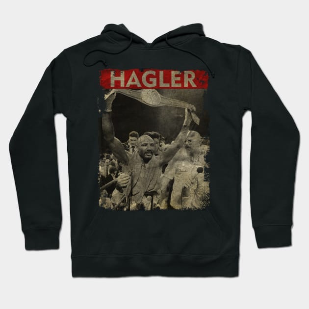 TEXTURE ART- Marvin Hagler - RETRO STYLE 2 Hoodie by ZiziVintage